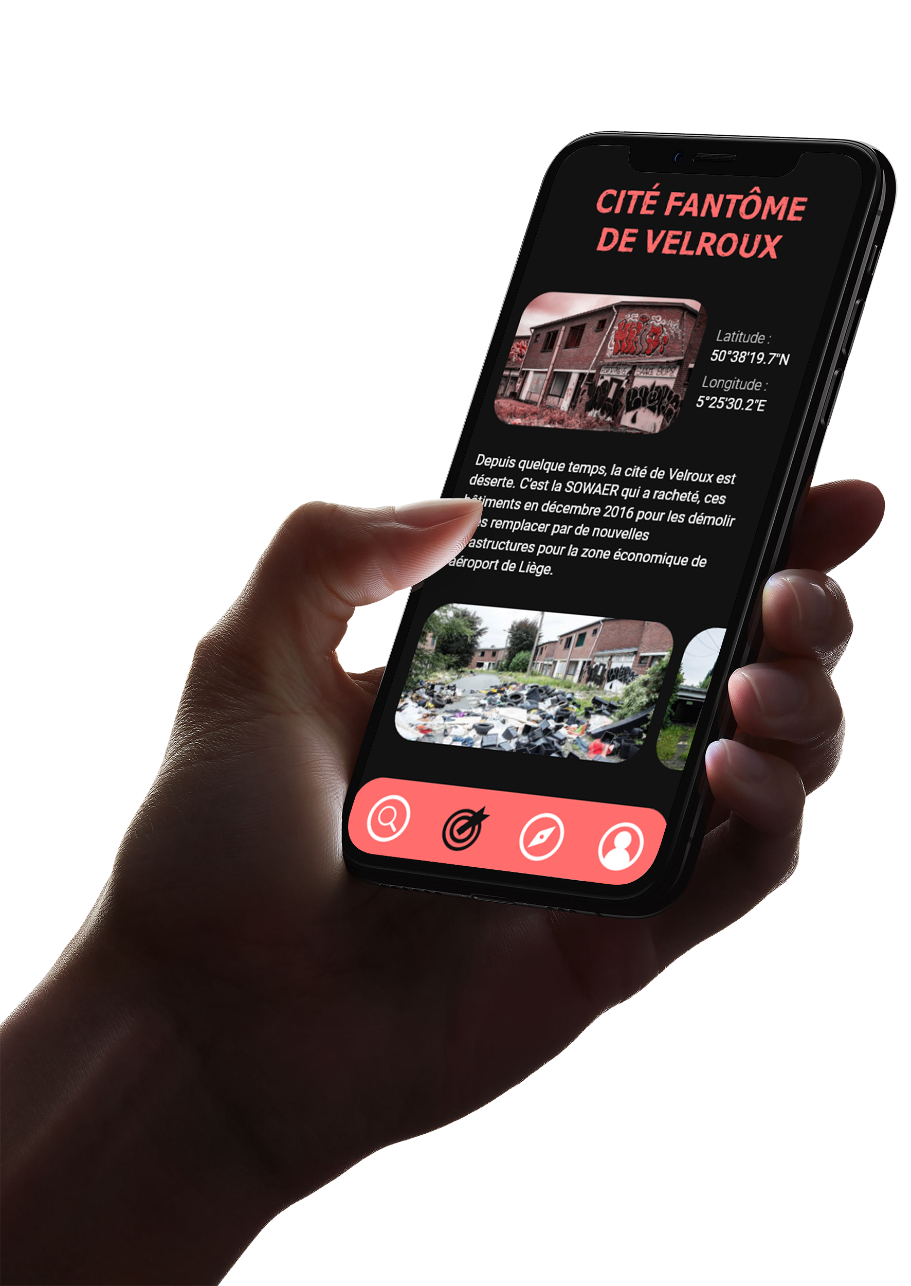 visuel de l'application